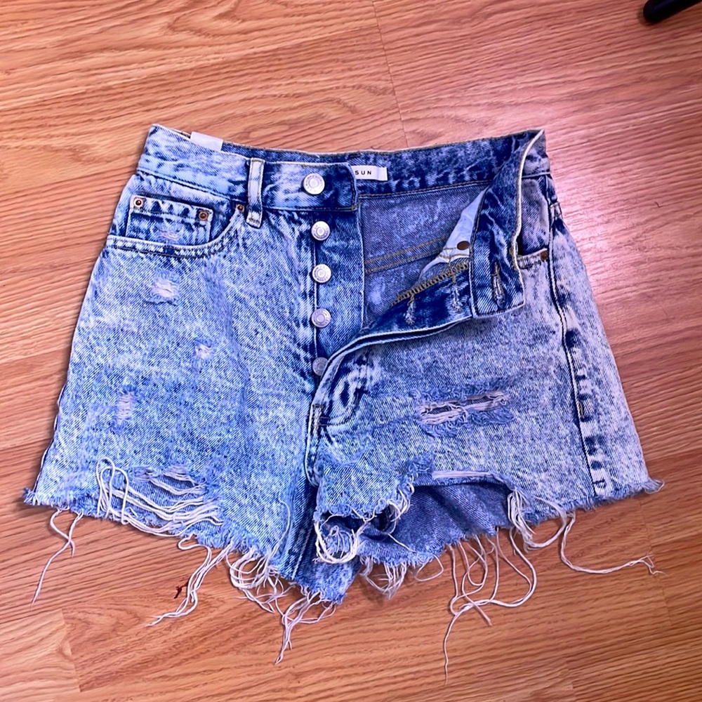 Ultra High Rise Jean Shorts from PacSun size 23